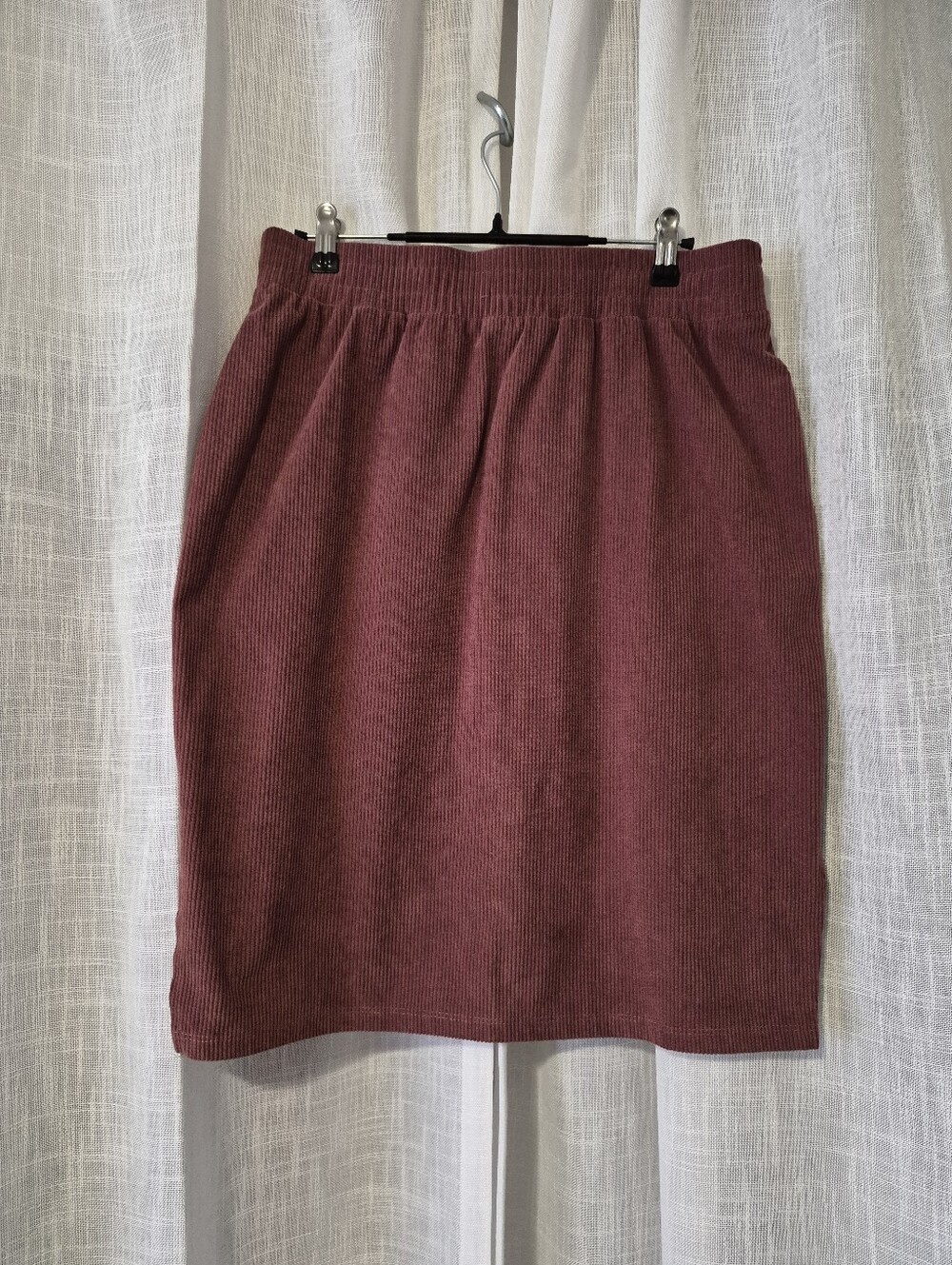 Margaret M Ribbed Mini Skirt - Dusty Mauve